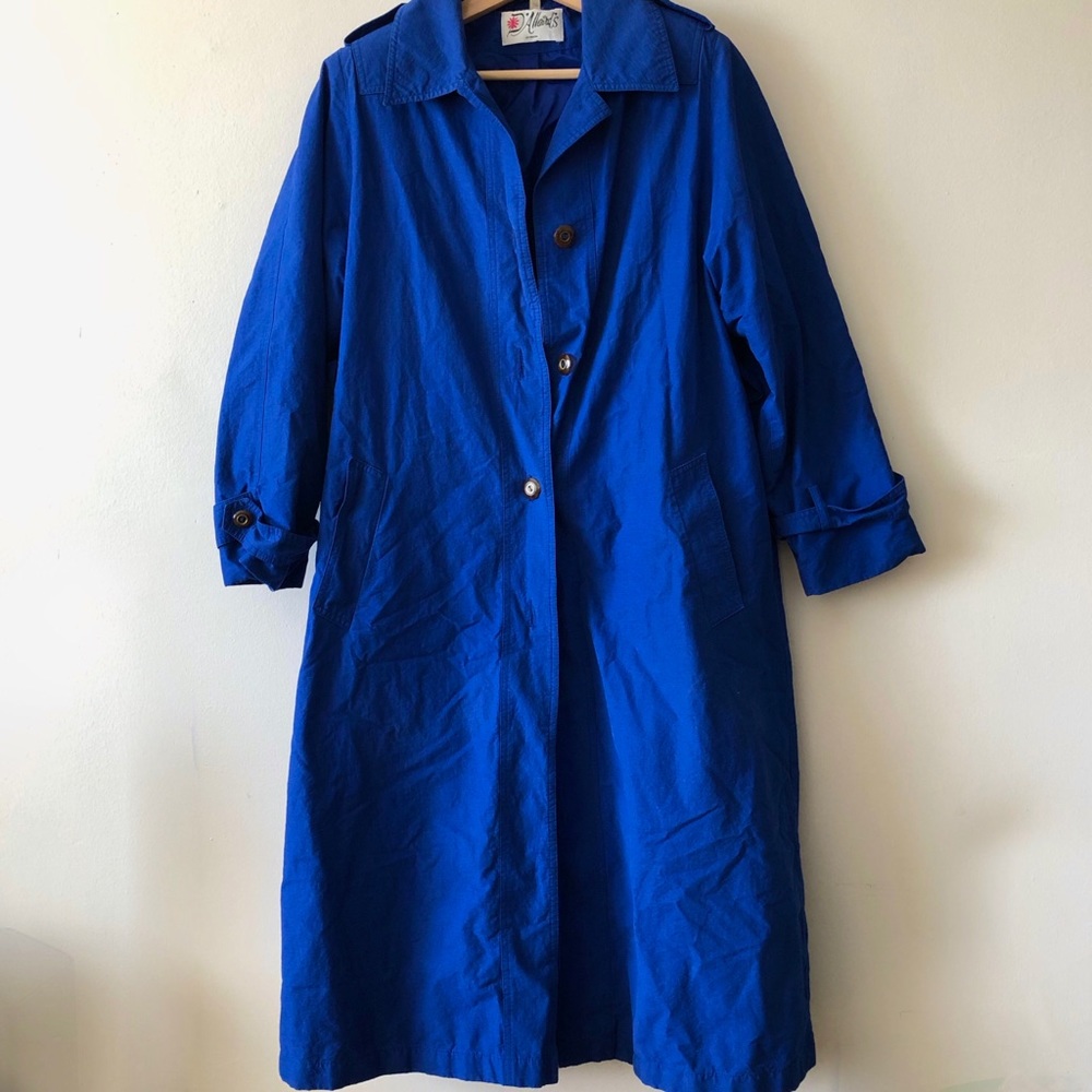 VINTAGE D’Allaird’s Royal Blue Trench Coat